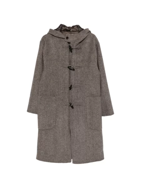 Palton Officine Générale cu model herringbone maro