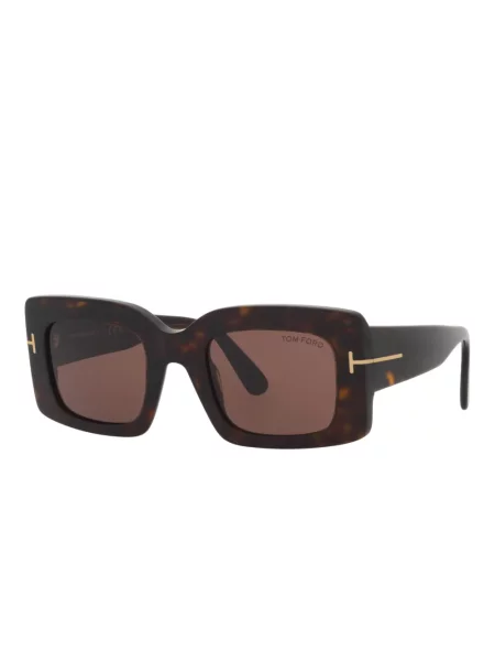 Ochelari de soare Tom Ford Eyewear cu imprimeu geometric verde