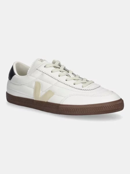 Veja sneakers din piele Panenka alb