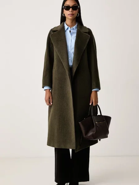 Weekend MaxMara De lână palton Wkdtempera verde