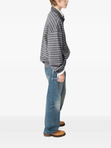 Geacă Miu Miu din fleece gri
