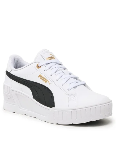 Pantofi Puma cu pană auriu