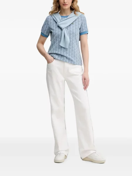 Tricou Lacoste cu imagine albastru