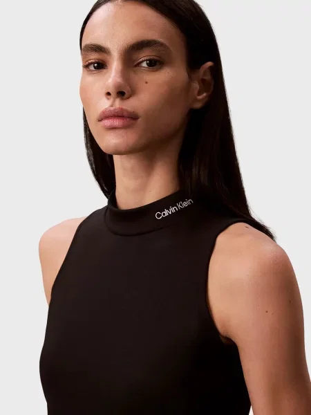 Мини джинсовое платье Calvin Klein Jeans черное
