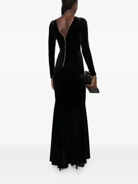 Rochie maxi Roserry lungă de costum negru