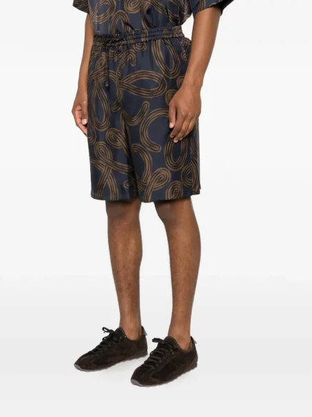Pantaloni scurți Loewe cu imagine albastru