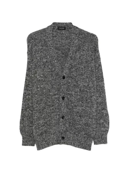 Cardigan Tagliatore tricotate cu decolteu în V gri