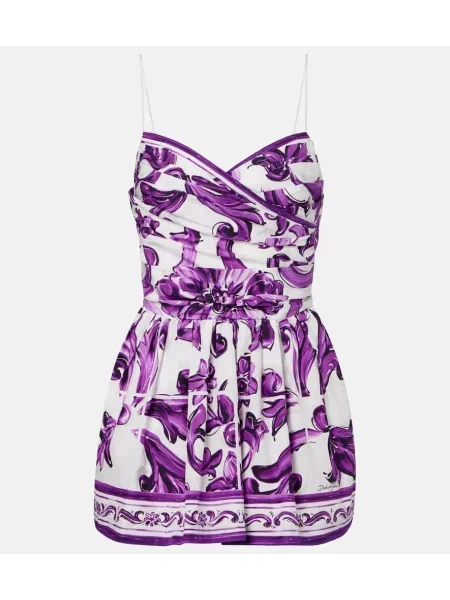 Rochie Dolce&gabbana din poplin de costum alb