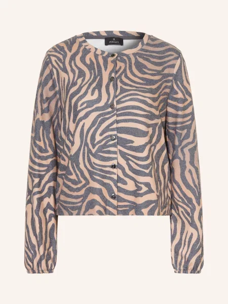 Monari Jerseyová Bunda velbloudí / černá šedá
