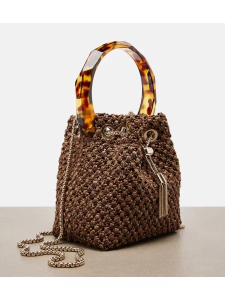 Geantă Jimmy Choo maro