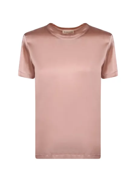 Tricou Blanca Vita din satin roz