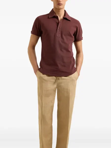 Tricou polo Orlebar Brown maro