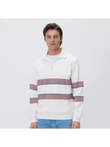 Reserved Melegítőfelső magas állógallérral fehér