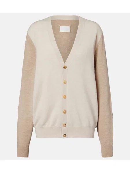 Cardigan Maison Margiela de lână bej