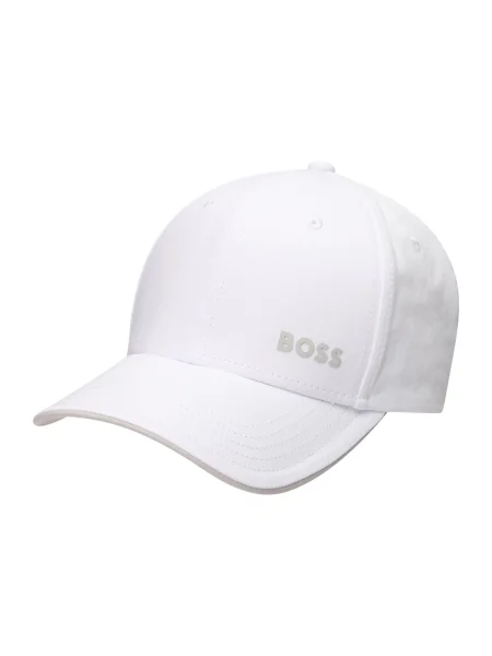 BOSS Șapcă crem / gri alb