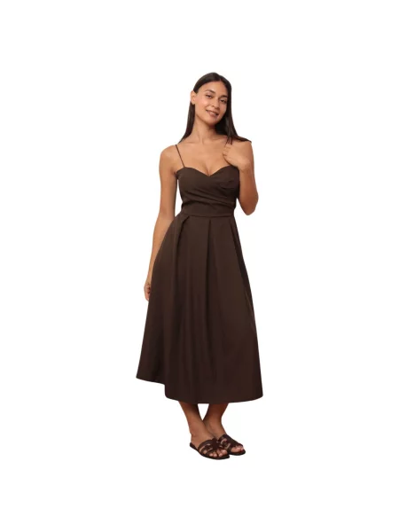 Haljina La Modeuse smeđa