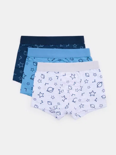 Sinsay boxerky s vesmírným motivem 3 pack vícebarevná