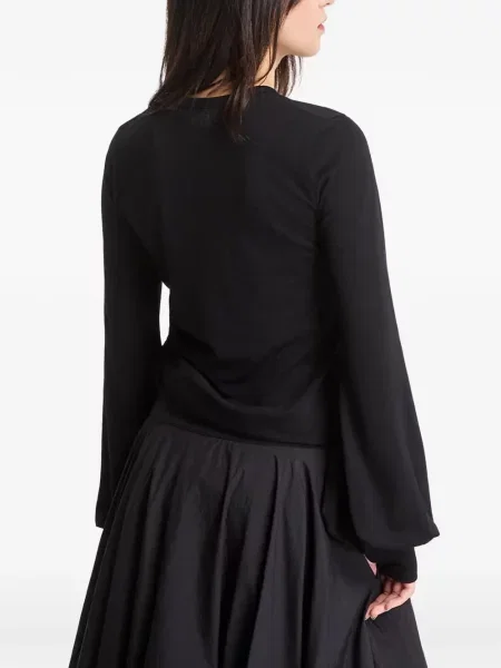 Decora lung top Y-3 negru
