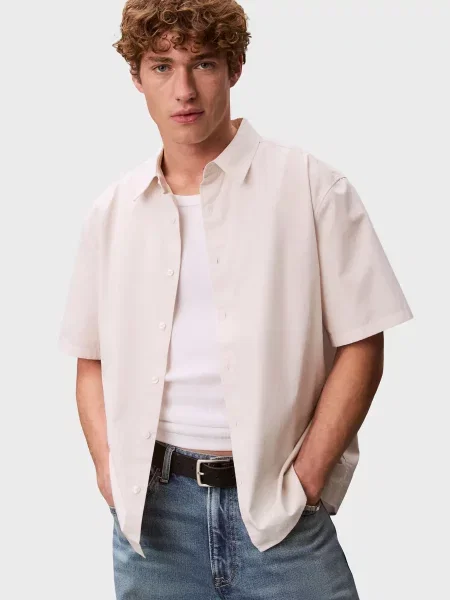 Джинсова сорочка Calvin Klein Jeans бежева