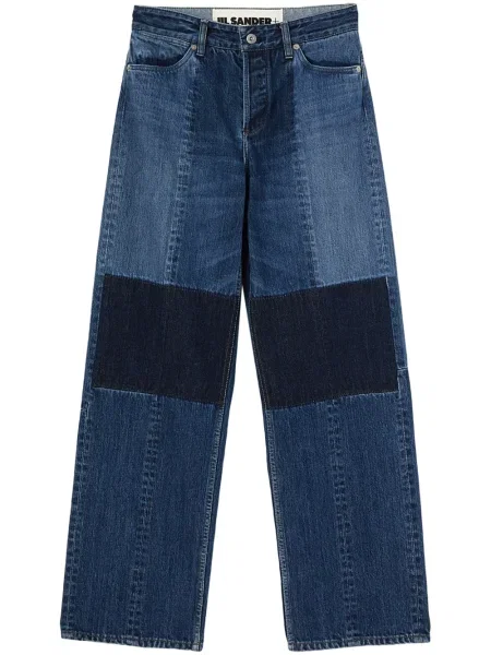 Pantaloni Jil Sander albastru