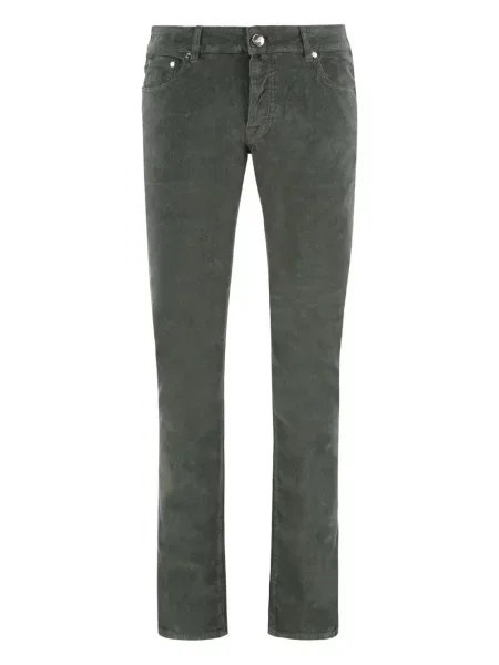 Pantaloni Moorer de catifea cord cu 5 buzunare verde