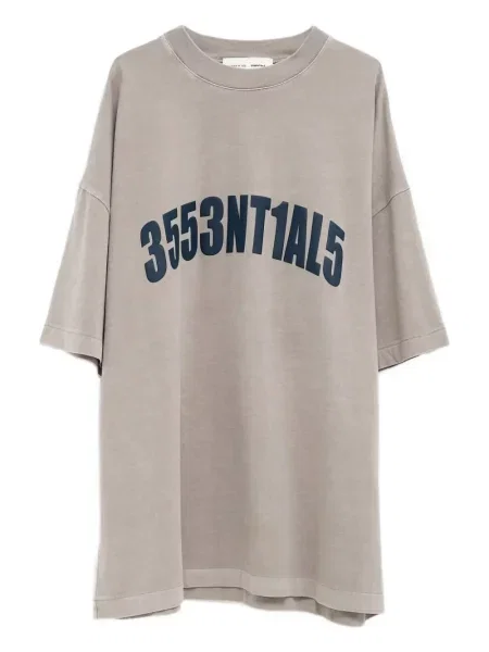 Tricou Fear Of God Essentials cu decolteu rotund gri