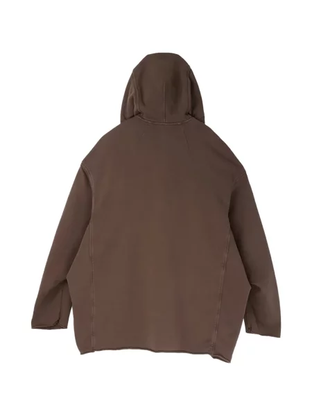 Raštuotas džemperis su gobtuvu Rick Owens Drkshdw ruda