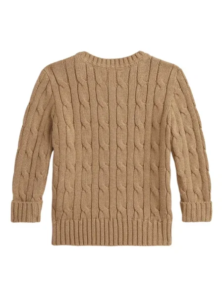 Sweter dziecięcy Polo Ralph Lauren brązowy