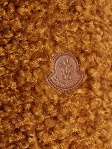 Geacă Moncler cu glugă maro