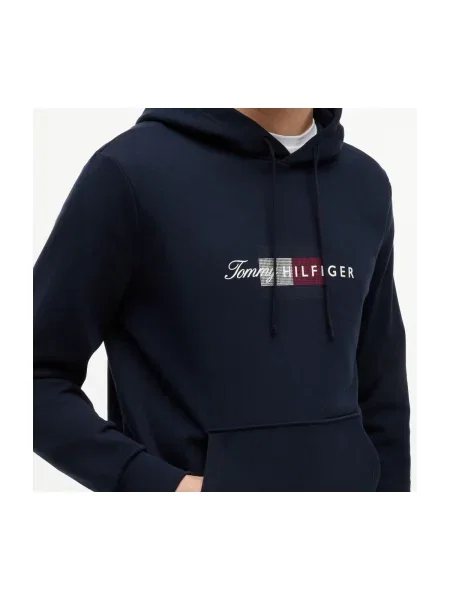 Tommy Hilfiger Hanorac Script Flag Bleumarin albastru