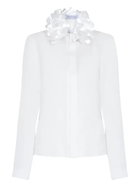 Cămașă Gloria Coelho cu model floral alb