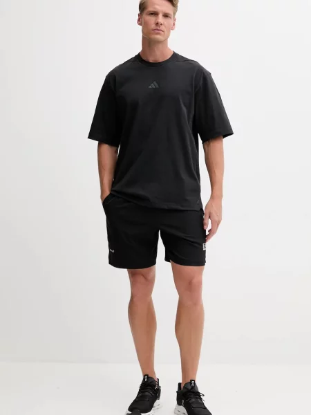 Однотонная футболка Adidas Performance черная