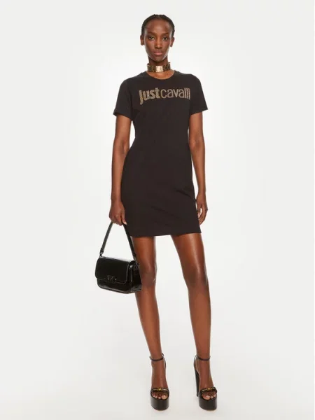 Vsakodnevna obleka Just Cavalli črna