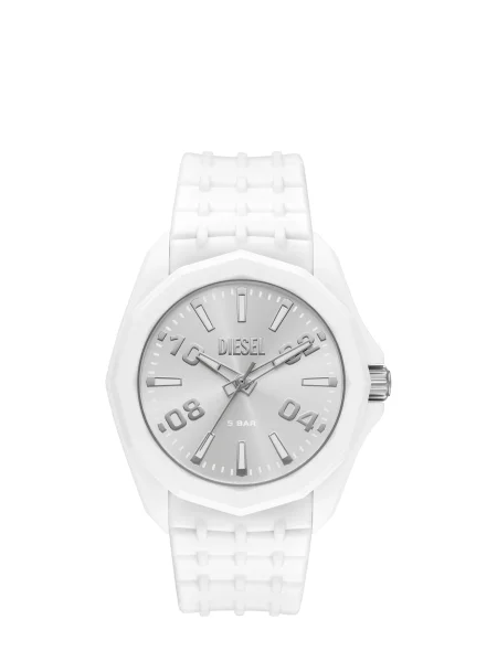 DIESEL Ceas analogic STINGER argintiu alb