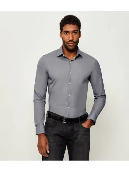Calvin Klein Cămașă | Slim Fit | stretch gri