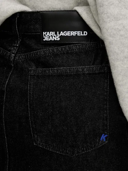 Миди джинсовая юбка Karl Lagerfeld Jeans черная