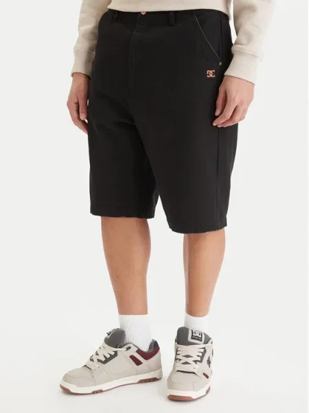 DC Shoes Pantaloni scurți de blugi Wide Leg negru