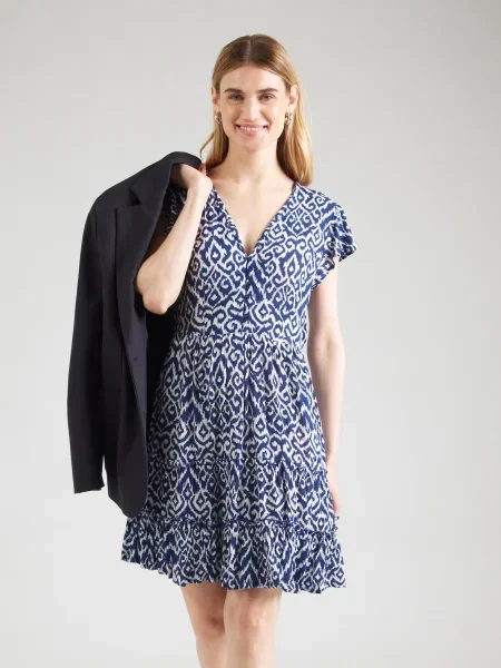 ONLY Rochie ONLClaudette albastru închis alb