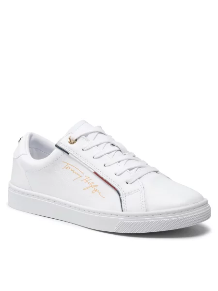 Tommy Hilfiger Laisvalaikio batai Signature Sneaker balta