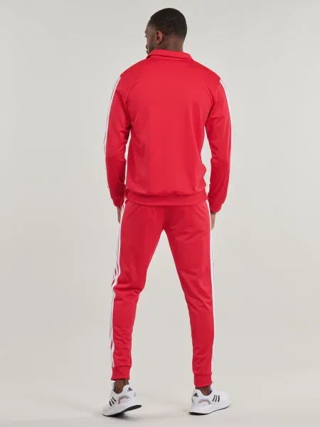 Csíkos melegítő szett Adidas piros