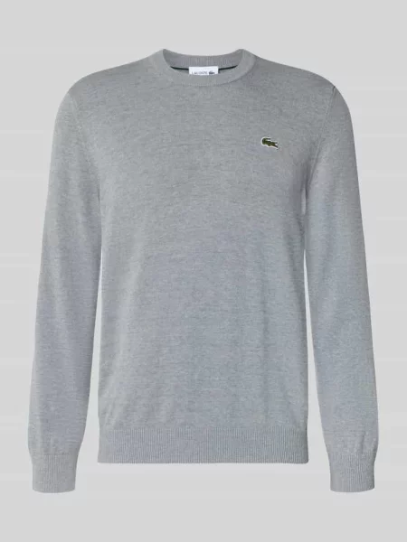 Sweter o kroju regular fit z mieszanki bawełny Lacoste