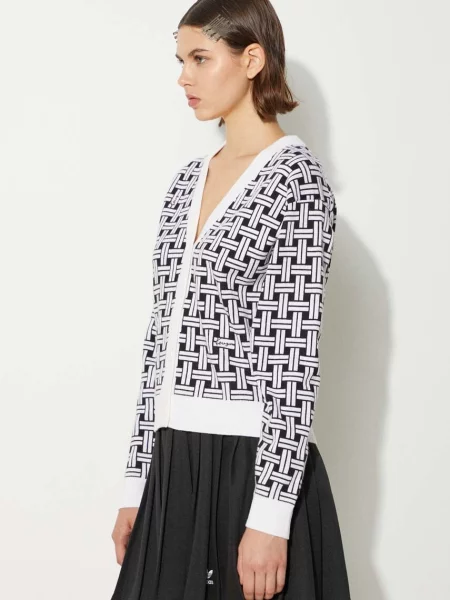 Шерстяной кардиган Kenzo белый