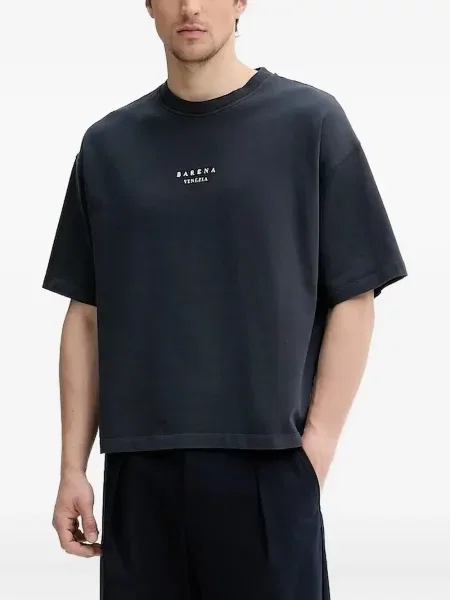 Tricou Barena cu broderie albastru