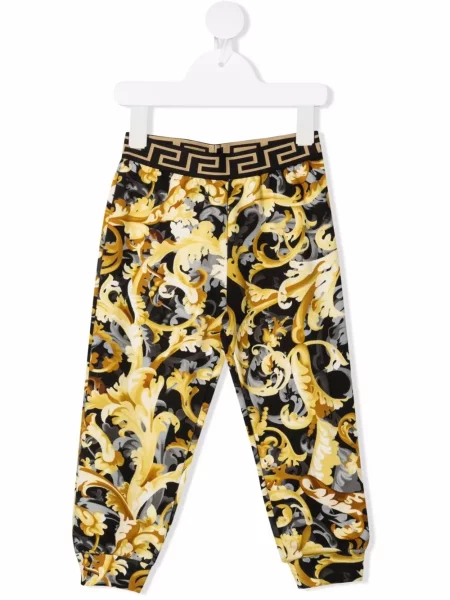 Spodnie dziecięce Versace czarne