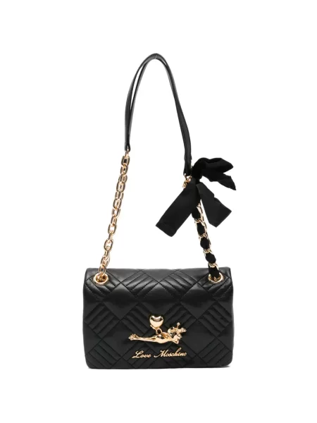 Colier Love Moschino matlasat negru