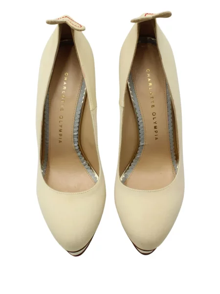 Pantofi cu toc Charlotte Olympia cu platformă cu imagine cu model leopard