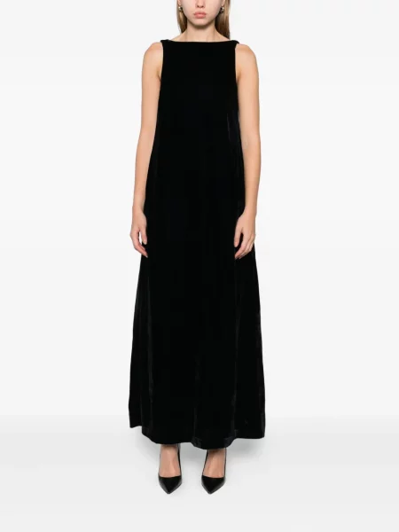 Rochie maxi Peserico fără mâneci de costum negru