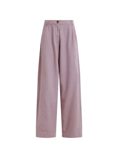 Pantaloni Essentiel Antwerp cu picior lat violet