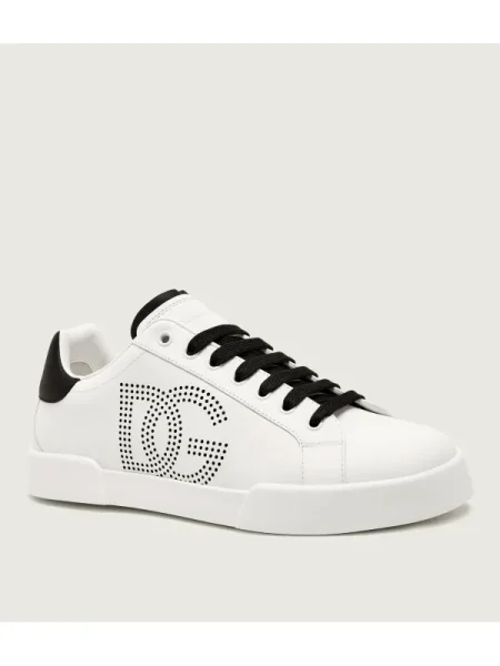 Dolce & Gabbana Teniși din piele alb