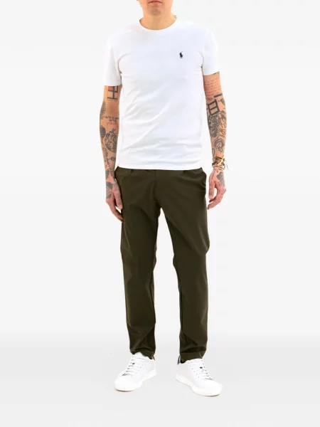 Pantaloni Cruna plisate verde